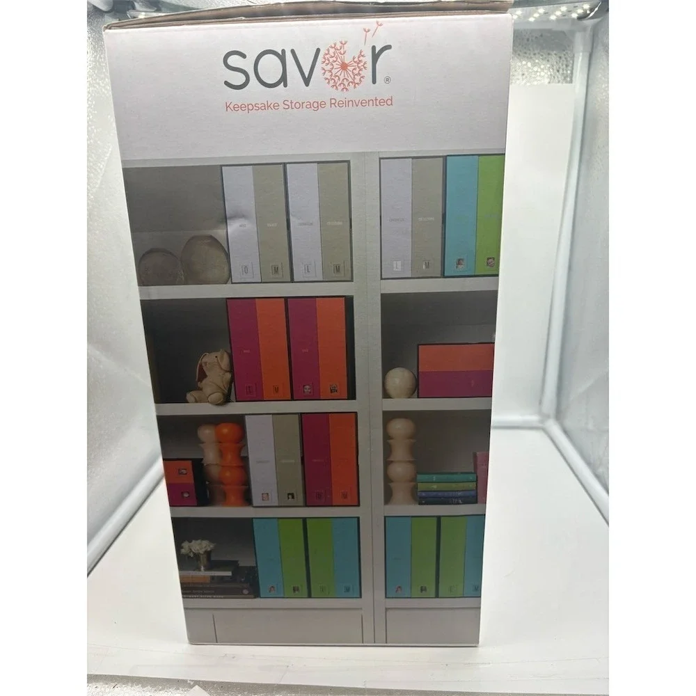 Savor The Library School Years Edition Keepsake Storage Box Set w/ Labels
